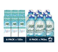 Fairy Non Bio Fabric Conditioner Value Pack, Fairy Outdoorable Fabric Conditioner 424 Washes (8x53), Ultra Concentrated Formula For Sensitive Skin, &