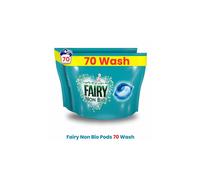 Fairy Non-Bio Laundry Pods 70 Washes - Pack of 140, Gentle on Sensitive Skin, Multi-Compartment Detergent Capsules