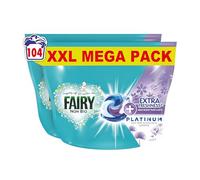 Fairy Non Bio Platinum PODS® Washing Liquid Capsules, 104 Washes (52x2), Silk Tree Blossom & Jasmine, With Extra Freshness For Sensitive Skin