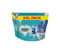 Fairy Non-Bio Platinum PODS, Washing Liquid Laundry Detergent Tablets / Capsules, 120 Washes (60 x 2) with Extra Stain