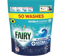 Fairy Non Bio Platinum Washing Liquid Pods, Voted No1 For Sensitive Skin 100 Washes