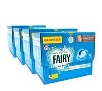 Fairy non bio pods 4 x 12 - Washing Liquid Laundry Detergent Tablets/Capsules, 4 Count (Pack of 1)
