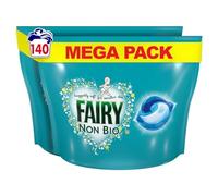 Fairy Non Bio Pods, Laundry Detergent, Washing Liquid Pods/Capsules, 140 Washes, Huggably Soft for Sensitive Skin - Savers Pack, By Shop Nova®