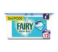 Fairy Non Bio Pods Washing Liquid Capsules for Sensitive Skin, 12 Washes