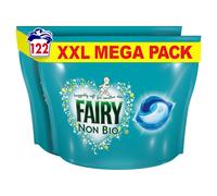Fairy Non Bio PODS? Washing Liquid Capsules, For Sensitive Skin, 122 Washes (61x2)