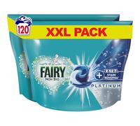 Fairy Non Bio PODS® Washing Liquid Laundry Capsules 120 Washes (61x2), Platinum, With Extra Stain Removal For Sensitive Skin