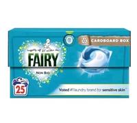 Fairy Non Bio Sensitive Laundry Detergent Liquid Pods | 25 Wash Capsules, Non-Biological, Sensitive Skin, Washing Pods
