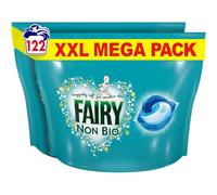 Fairy Non Bio The Big One PODS®, Washing Liquid Laundry Detergent Capasules, 35 Washes, 2X Stain Removal, Huggably Soft