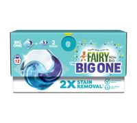 Fairy Non Bio The Big One Washing Liquid Pods, 12 Washes, 2X Stain Removal, Voted No1 For Sensitive Skin