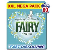 Fairy Non Bio Washing Powder 4.4kg, 80 Washes, for Sensitive Skin, with Anti-residue Technology - Packaging May Vary