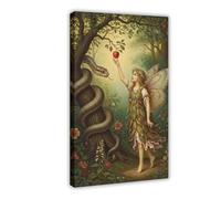 Fairy of Eden Poster Canvas Poster Wall Art Decor Print Picture Paintings for Living Room Bedroom Decoration 08x12inch(20x30cm)