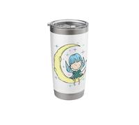 Fairy on the Moon with Magic Wand Stainless Steel Insulated Tumbler