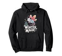 Fairy Opossum Winter Magic Pullover Hoodie