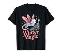 Fairy Opossum Winter Magic T-Shirt
