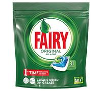 Fairy Original All-In-One Dishwasher Caps, Pack of 31