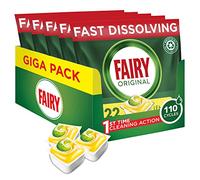 Fairy Original All In One Dishwasher Tablets, Lemon, 110 Capsules
