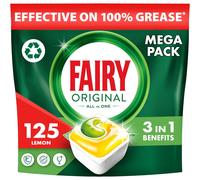 Fairy Original All-In-One Dishwasher Tablets,Lemon,125 Tablets ,