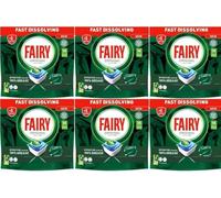 Fairy Original Dishwasher Tablets, Fast Dissolving Capsules, Effective on 100% Grease, 14 Capsules, Pack of 6