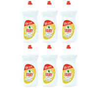 Fairy Original Dishwashing Liquid, Lemon Scent, 3X Longer Lasting Suds, 1.5L, Pack of 6