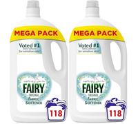 Fairy Original Fabric Conditioner, 118 Washes, 3.894l, For Sensitive Skin, Hypoallergenic, Mild fresh scent (Pack of 2)