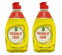 Fairy Original Lemon Washing Up Liquid Gel | Pack of 2 x 320ml (Total 640ml) | Concentrated Dishwashing Liquid | Tough on Grease, Residue-Free, Bleach-Free