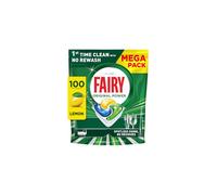 Fairy Original Power Dishwasher Tablets Lemon, 100 Capsules, 1st Time Cleaning Action With No Rewash, Effective on 100% Grease, Spotless Shine Withou
