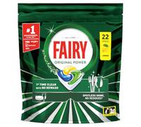 Fairy Original Power Dishwasher Tablets, Lemon, 22 Capsules