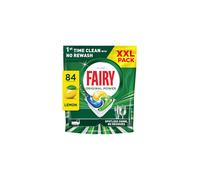 Fairy Original Power Dishwasher Tablets Lemon, 84 Capsules, 1st Time Cleaning Action With No Rewash, Effective on 100% Grease, Spotless Shine Without