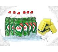 Fairy Original Washing Liquid Bulk Pack Of 10x320ml + 8 Pack Sponge Scourer Sucasa