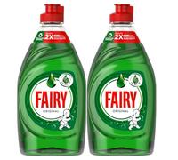 Fairy Original Washing Up Liquid Green 320ML | (Pack of 2) | Dishes Grease Cleaner | Exceptional Cleaning Power | Easy and Effortless Cleaning | Long-Lasting Suds | Kitchen Essential