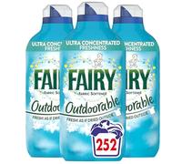 Fairy Outdoorable Fabric Conditioner, 84 Washes, Ultra Concentrated Formula For Sensitive Skin, Dermatologically Tested (Pack of 3)