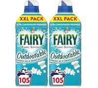 Fairy Outdoorable Fabric Softener, Ultra Concentrated Freshness For Sensitive Skin, 105 Washes, 1.47L (Pack of 2)