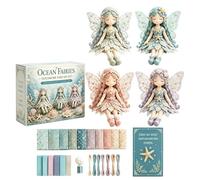 Fairy Patch Work DIY Collection | Flower Fairy Patch Work Sewing Kit | Funny Flower Fairies Patching Sewing Art Crafts Kits | Handmade Fairies Fabric Doll Quilting Toy Kit for Adults & Kids