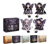 Fairy Patchwork DIY Collection, Fairy Handmade Sewing Kit, Fun Flower Fairies Patchwork Sewing Kit, 4 Handcrafted Winged Flower Fairies, Complete Sewing Materials