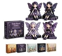 Fairy Patchwork DIY Collection, Patchwork Fairy DIY Kit, Handcrafted Pixie Apparel Textile, Creative Manual Sewing, Craft Enthusiasts, Fun Craft Kit (7.9''*5.1''*2'',Dark MAGICFAIRIES)