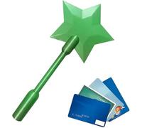 Fairy Pay Wand, Fairy Wand Card Holder, Stellar Swipe - Fairy Godmother Payment Wand, Magic-Wand Credit Card Holder, 3D Printed Star Magic Contactless Payment Cards (Green)