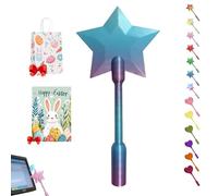Fairy Pay Wand, Magic Fairy Wand Credit Card Holder, Stellar Swipe - Godmother Payment Wands, 3D Printed Star (L)