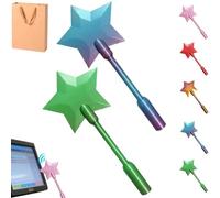 Fairy Pay Wand, Stellar Swipe - Fairy Godmother Payment Wand - 3D Printed Magic Contactless Credit Card Holder, Fairy Wand Card Holder, Tap to Pay Star Wand (Blue+Green)