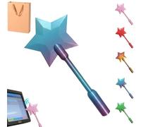 Fairy Pay Wand, Stellar Swipe - Fairy Godmother Payment Wand - 3D Printed Magic Contactless Credit Card Holder, Fairy Wand Card Holder, Tap to Pay Star Wand (Blue)