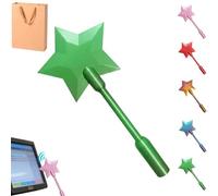 Fairy Pay Wand, Stellar Swipe - Fairy Godmother Payment Wand - 3D Printed Magic Contactless Credit Card Holder, Fairy Wand Card Holder, Tap to Pay Star Wand (Green)