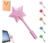 Fairy Pay Wand, Stellar Swipe - Fairy Godmother Payment Wand - 3D Printed Magic Contactless Credit Card Holder, Fairy Wand Card Holder, Tap to Pay Star Wand (Pink)