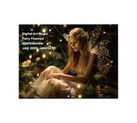 Fairy Planner Calendar - Artistic Monthly Organizer 2026 Fantastic Characters Wall Display Home Date Management Tool Large Forma Page Design