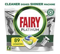 Fairy Platinum All-In-1 Dishwasher Tablets Bulk, 89 Tablets, Lemon, XXL PACK, With Greasy Filter & Rinse Aid Action