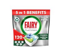 FAIRY Platinum All-In-One Dishwasher Tablets Bulk 120 Tablets (24 x 5) Original With Anti-Dull Technology & Rinse Aid Action