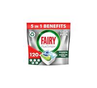 Fairy Platinum All-In-One Dishwasher Tablets Bulk, 120 Tablets (24 x 5), Original, With Anti-Dull Technology & Rinse Aid Action
