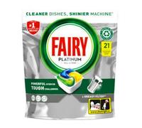 Fairy Platinum All In One Dishwasher Tablets Lemon 21 pcs