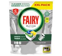Fairy Platinum All In One Dishwasher Tablets Lemon 59 Tabs