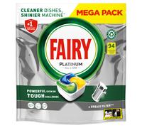 Fairy Platinum All In One Dishwasher Tablets Lemon 94 Tabs