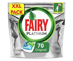 Fairy Platinum Original DishWasher Tablets, 70 Tablets