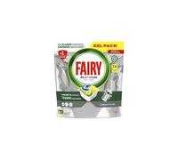 Fairy Dishwasher Tablets Platinum All-In-1 - Greasy Filter & Rinse Aid - 74 Tablets, Lemon